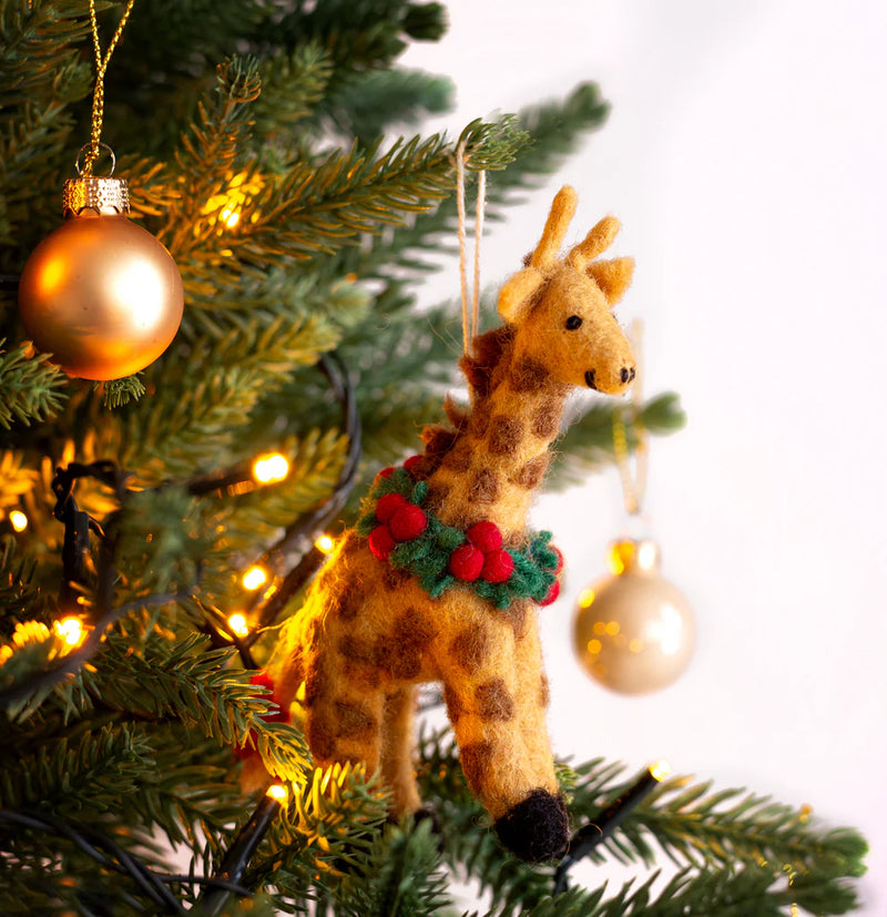 Christmas Giraffe Decoration