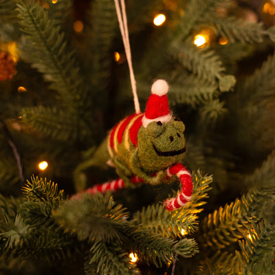 Christmas Chameleon Decoration