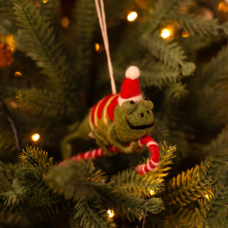 Christmas Chameleon Decoration