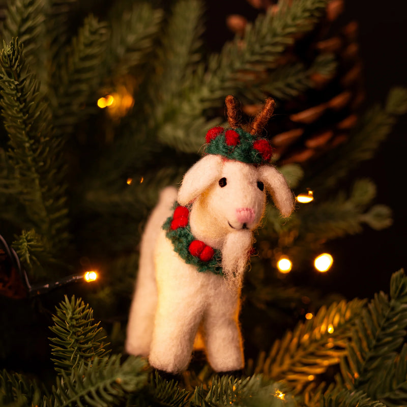 Christmas Goat Decoration