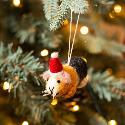 Christmas Mini Guinea Pig Decoration