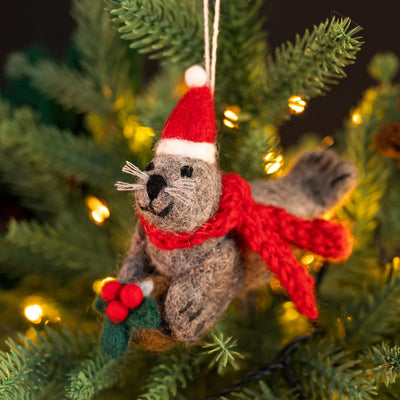 Christmas Grey Seal Decoration