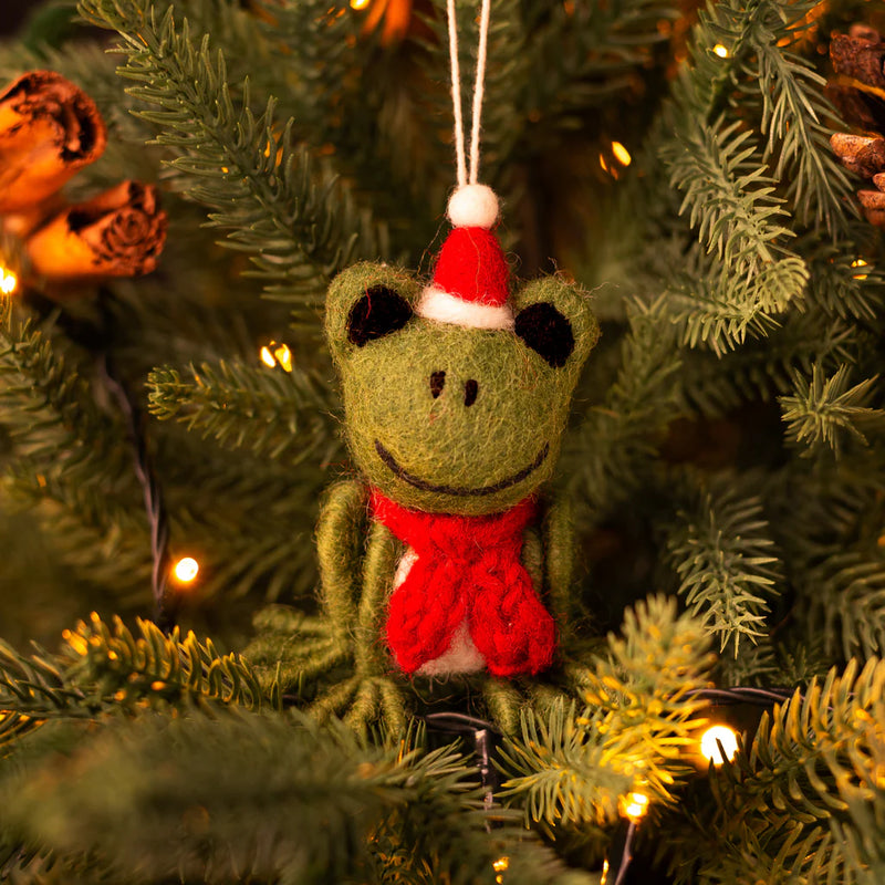 Christmas Frog Decoration