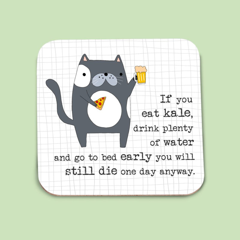 Eat Kale & Drink Water Coaster
