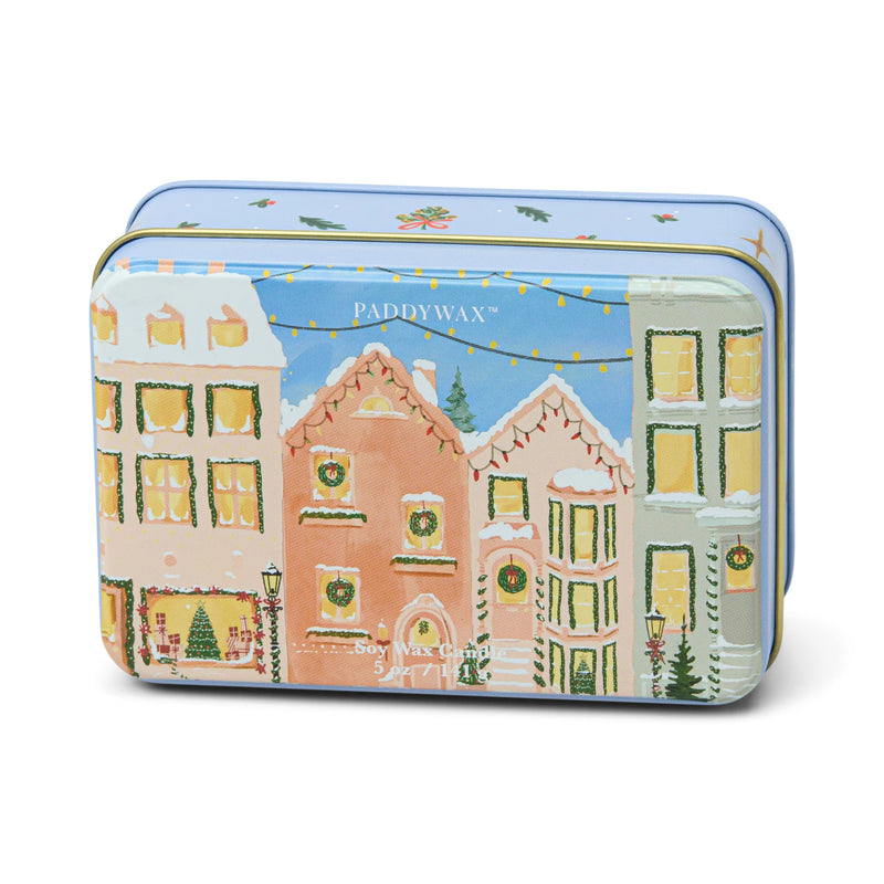 Christmas Village Christmas Tin