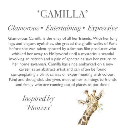 'Camilla' Giraffe Plush Keyring
