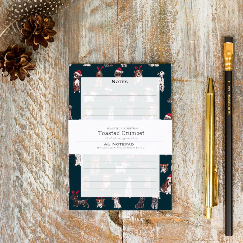 Christmas Dogs A6 Jotter Pad