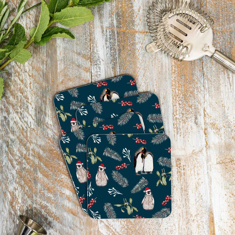 Christmas Penguins Coaster