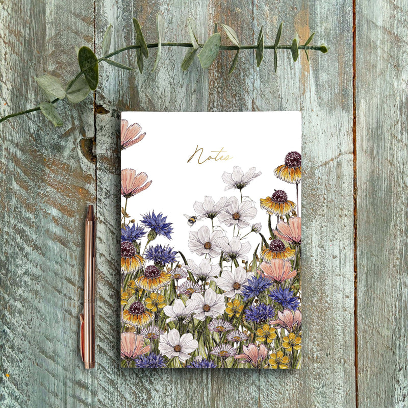 Peaches & Cream Pure Regency Gardens A5 Notebook