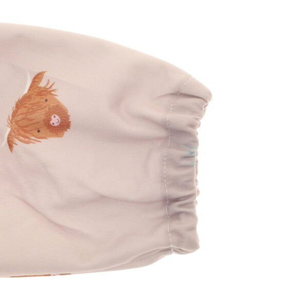 Highland Cow Coverall Feeding Bib