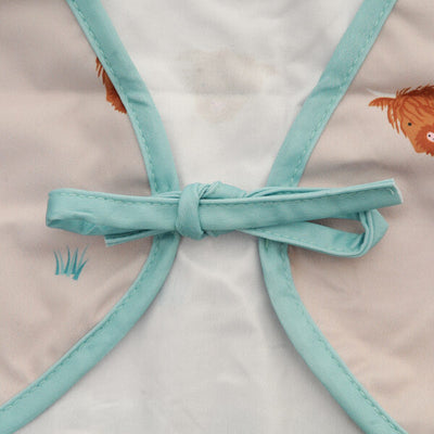 Highland Cow Coverall Feeding Bib