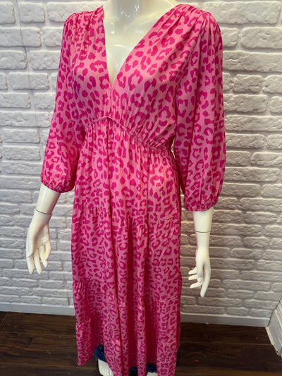 Sylvie Leopard Dress - More Colours Available