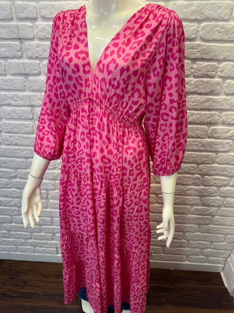 Sylvie Leopard Dress - More Colours Available