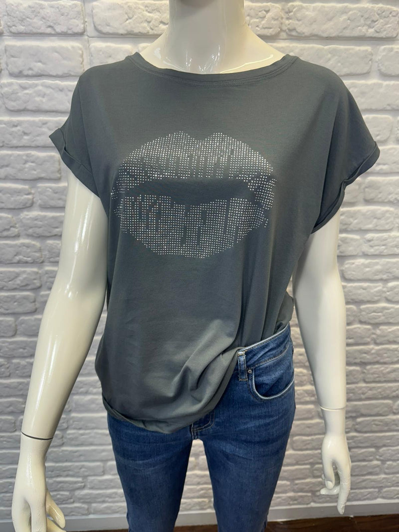 Lips Cotton T-shirt - More Colours Available