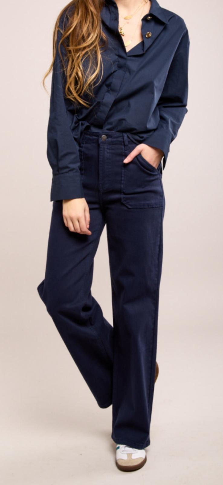 Faith Flare Navy Jeans