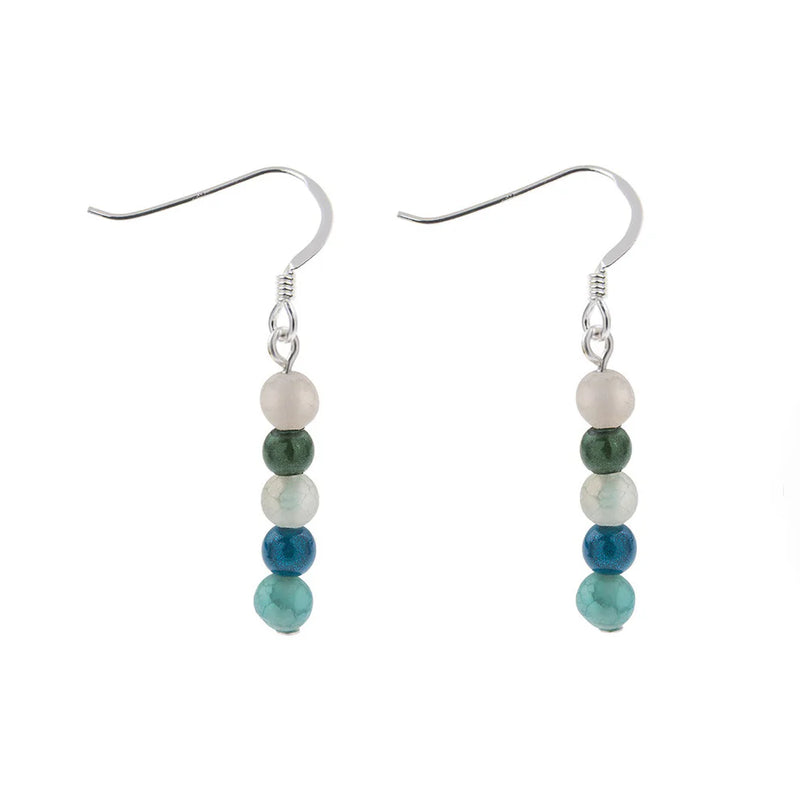 Blue Miracle & Agate Earrings