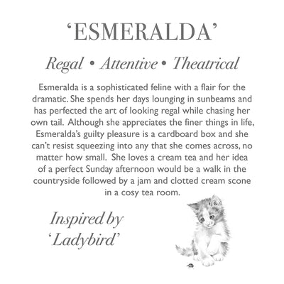'Esmeralda' Cat Plush Keyring