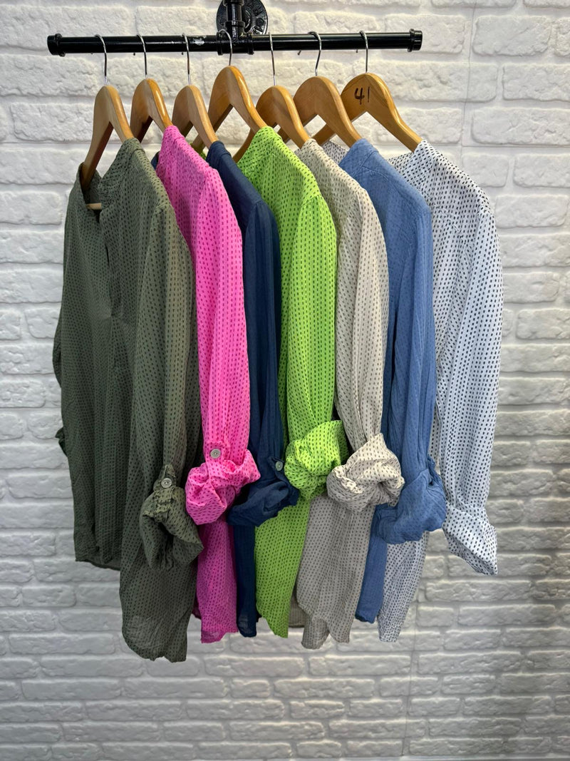 Summer Dashed Shirt - More Colours Available