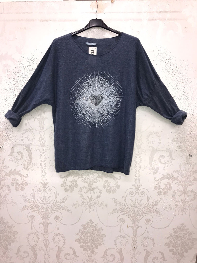 Helen Heart Jumper - More Colours Available