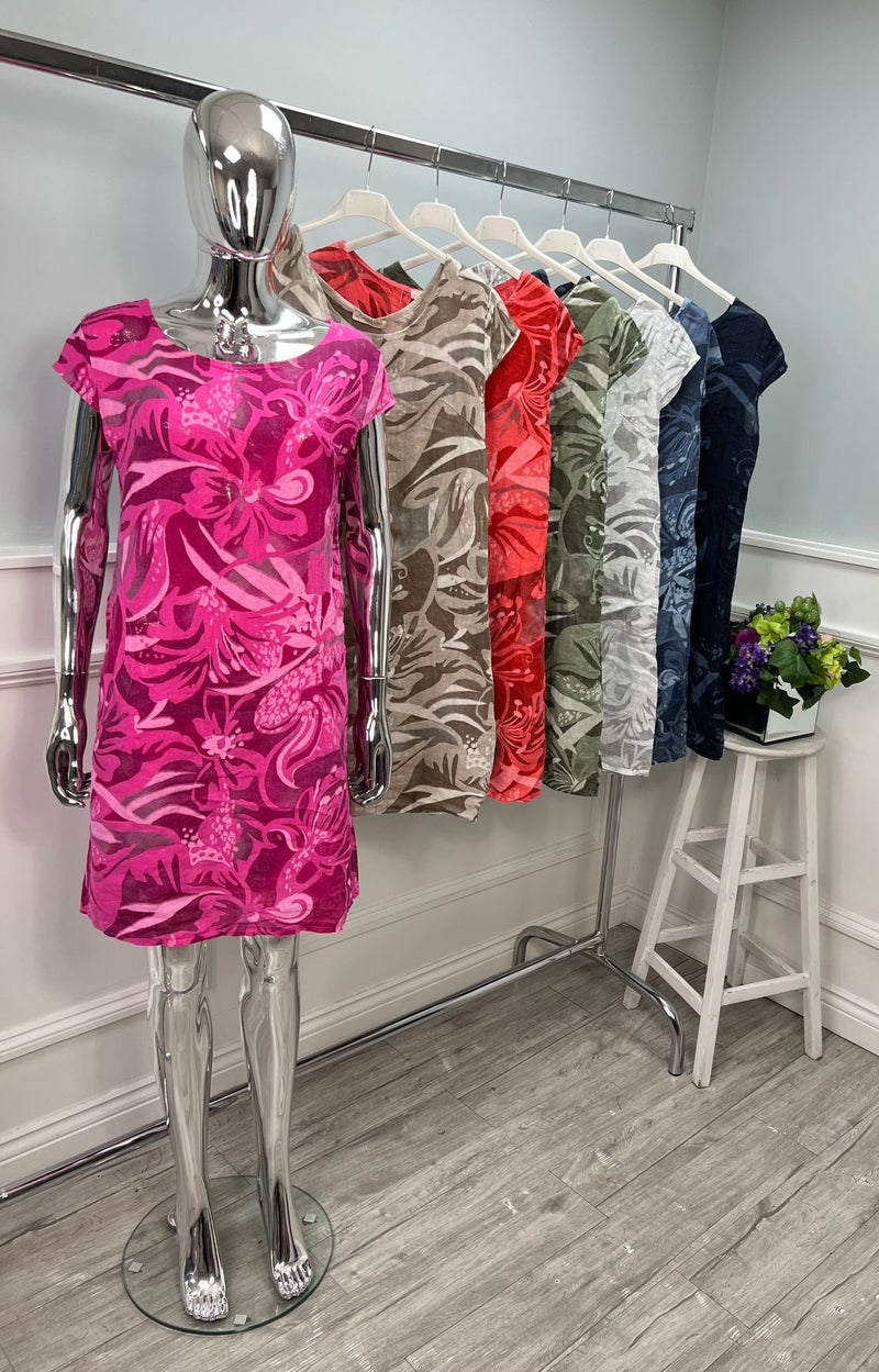 Lula Linen Dress - More Colours Available
