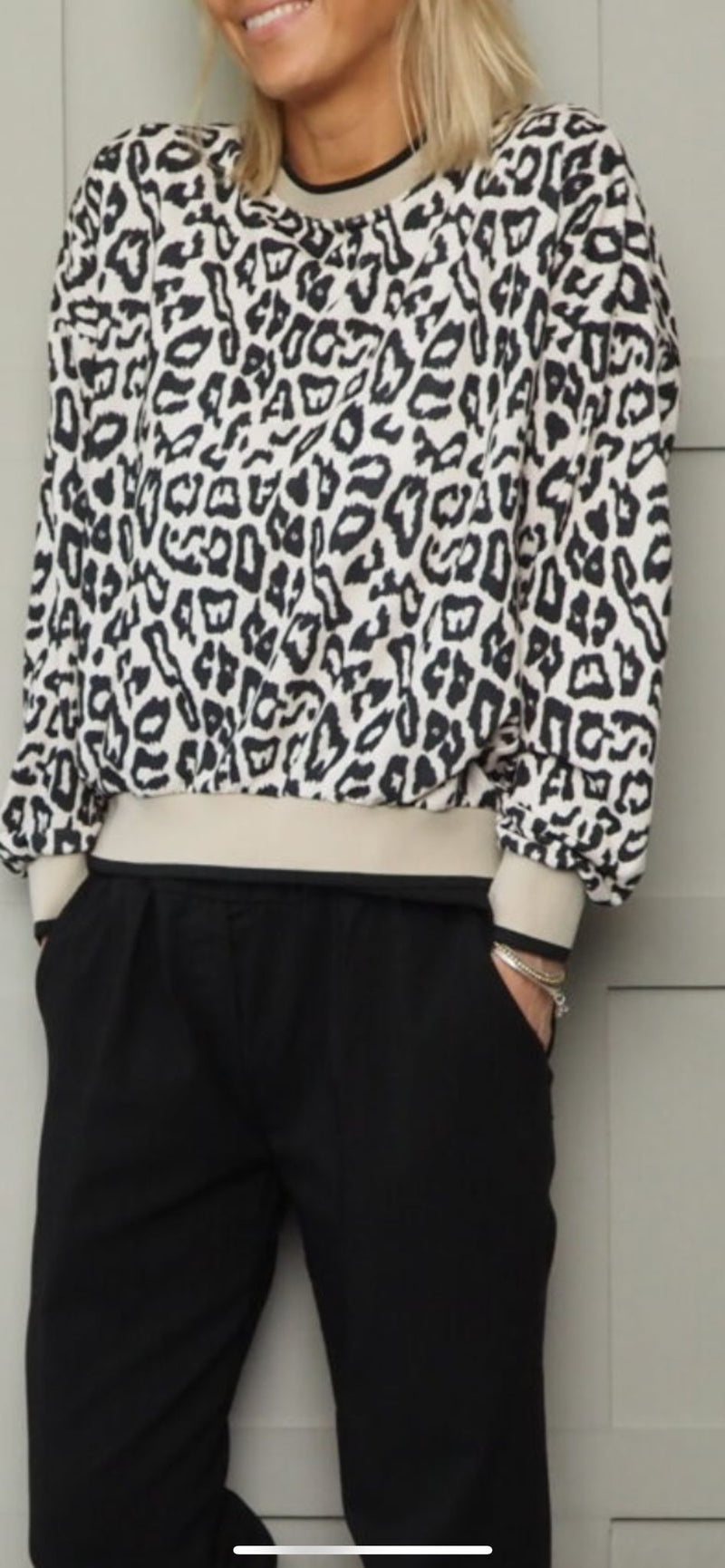 Rebecca Leopard Print Sweatshirt - More Colours Available