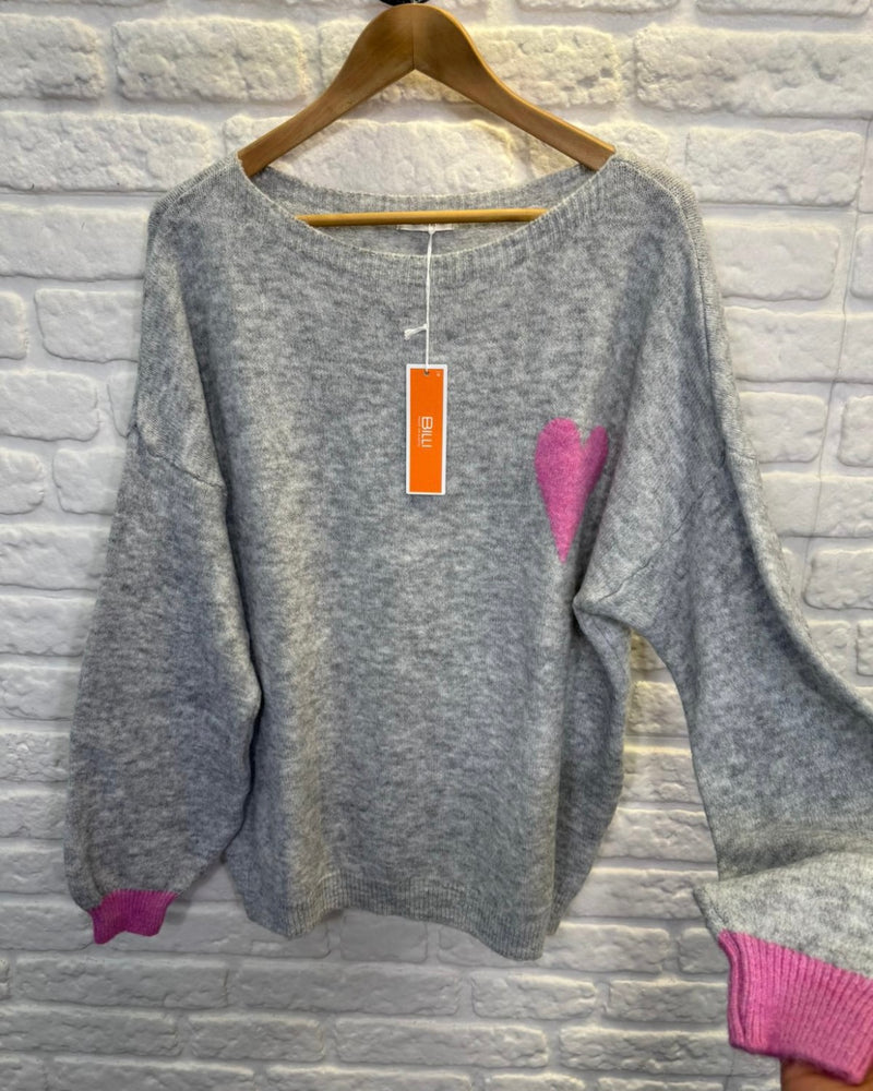 Hayley Heart Jumper - More Colours Available