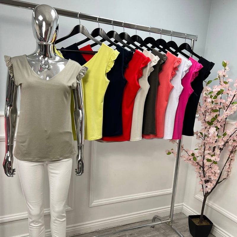 Amanda V Neck Top - More Colours Available