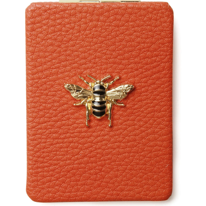 Alice Wheeler Orange Bee Compact Mirror