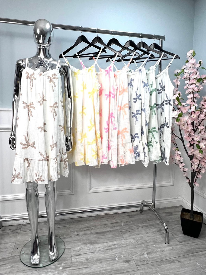 Palm Tree Dress - More Colours Available