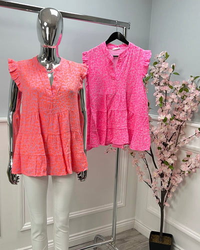 Hazel Cheesecloth Neon Top - More Colours Available