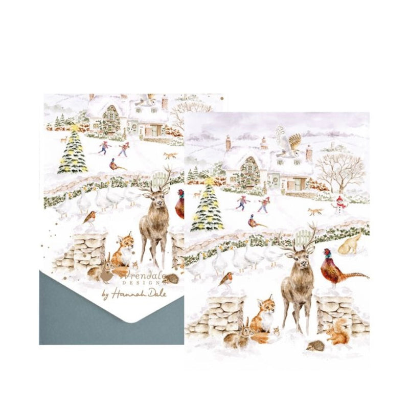 ‘Snow Place Like Home’ Animal Christmas Card Pack