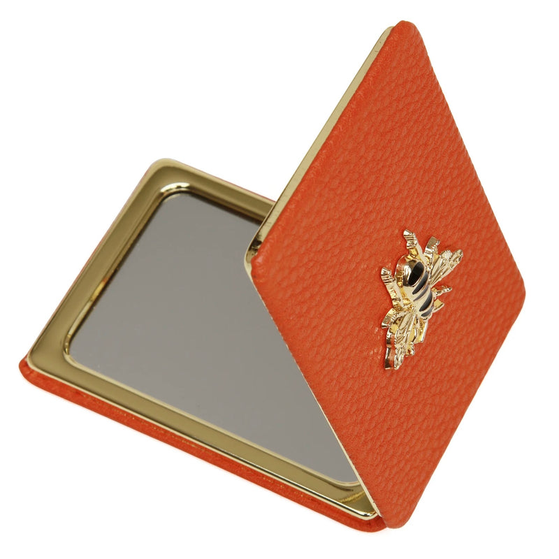 Alice Wheeler Orange Bee Compact Mirror