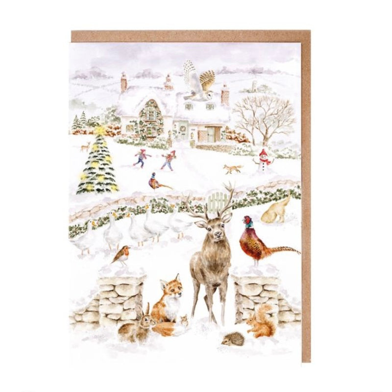 ‘Snow Place Like Home’ Animal Christmas Card Pack