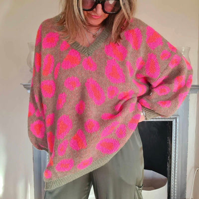 Liana Leopard Print Jumper - More Colours Available