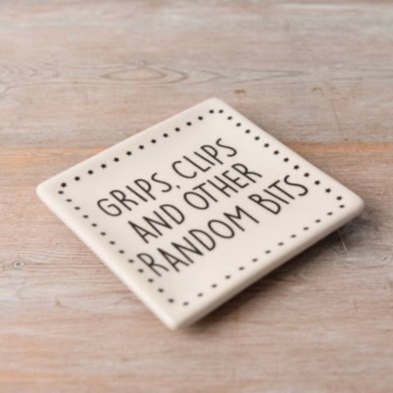 Grips, Clips And Other Random Bits Ceramic Trinket Dish