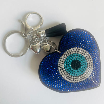 Turkish Eye Heart Keyring