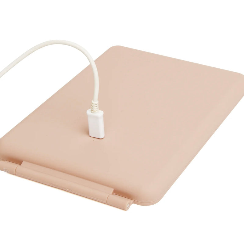 Alice Wheeler LED Portable Travel Mirror In Pink