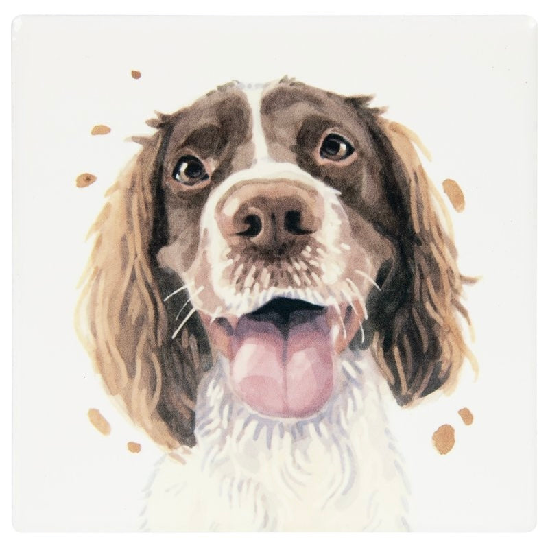 Spaniel Ceramic Coaster
