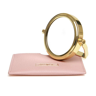 Alice Wheeler 7 x Magnification Mirror & Pouch In Pink