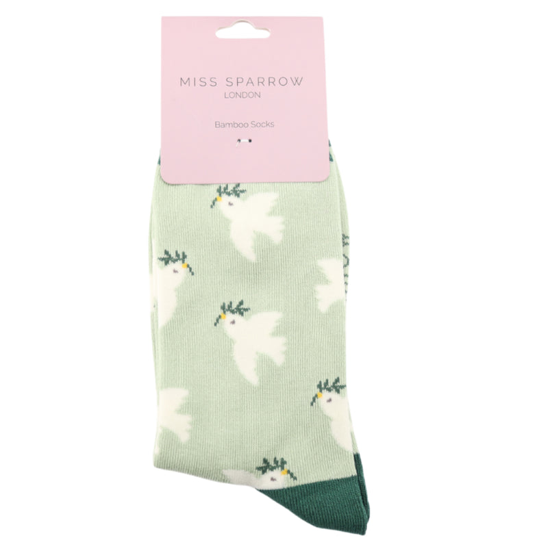 Doves Mint Bamboo Socks