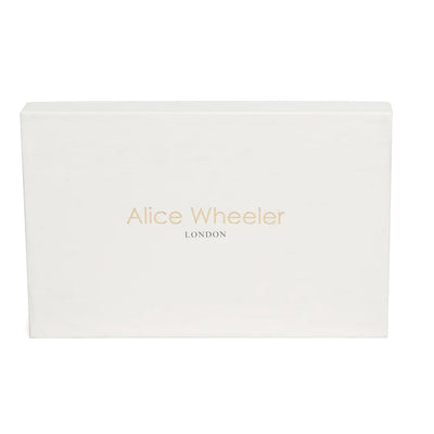 Alice Wheeler Card Holder & Key Ring Gift Set In Black