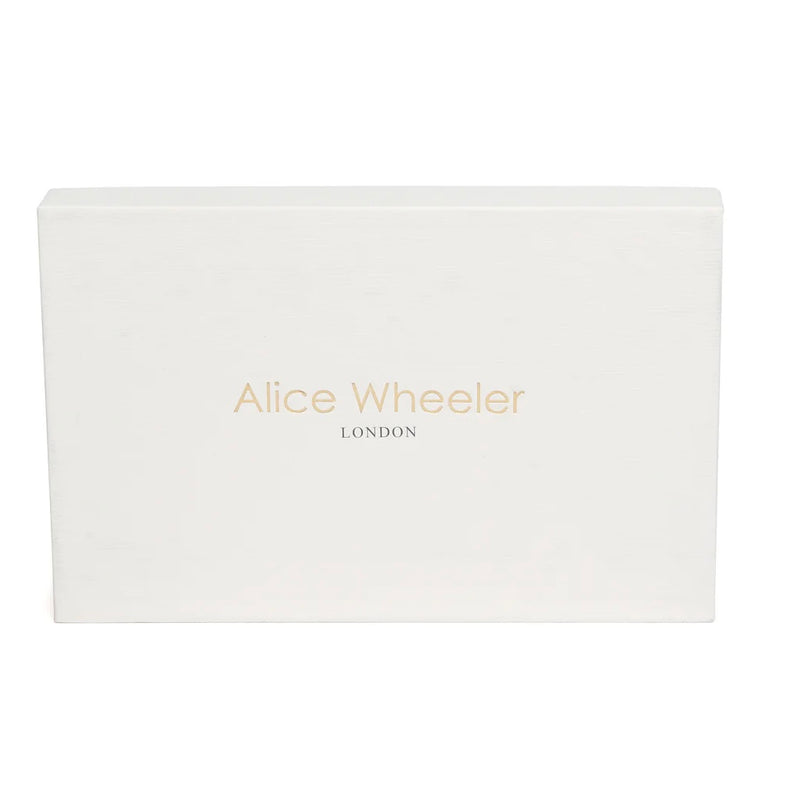 Alice Wheeler Card Holder & Key Ring Gift Set In Black