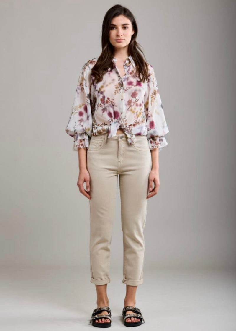 Brilliant Boyfriend Jeans Stone Colour - More Sizes Available