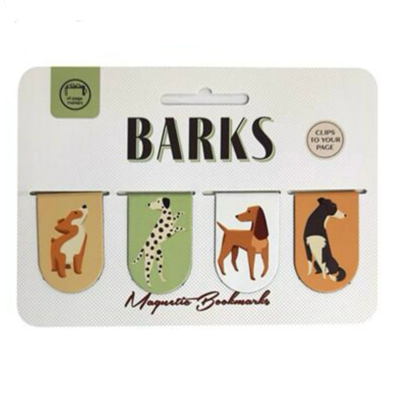 Barks Dog Magnetic Bookmark Set