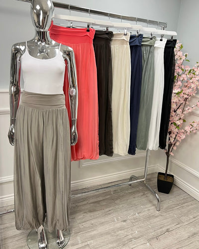 Louise Satin Trouser - More Colours Available