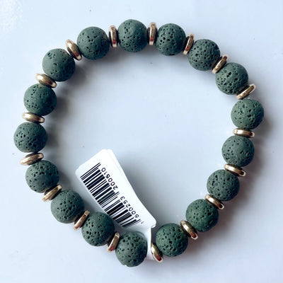 Lava Stone Elastic Bracelets