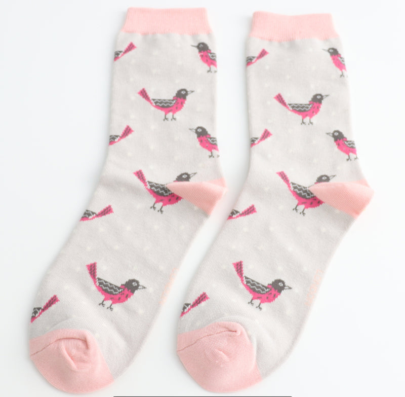 Blackbirds Silver Bamboo Socks