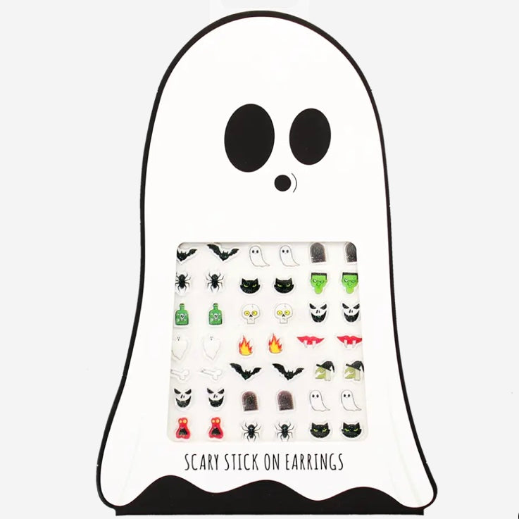 Scary Stick On Earrings