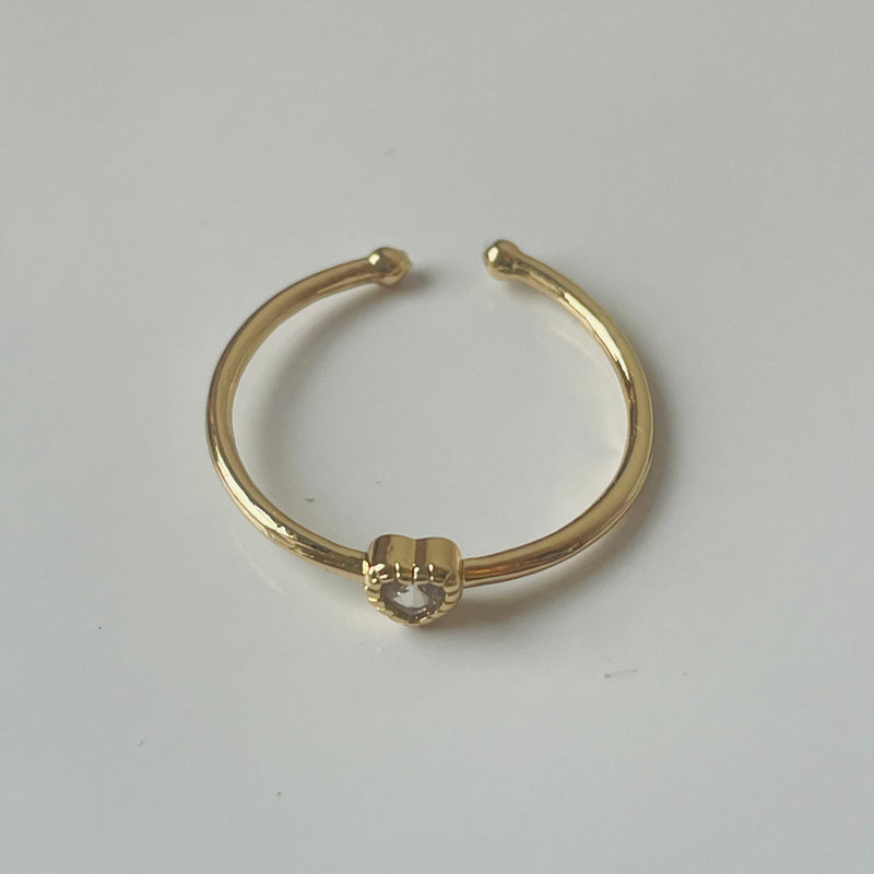 Gold Heart Mini Ring