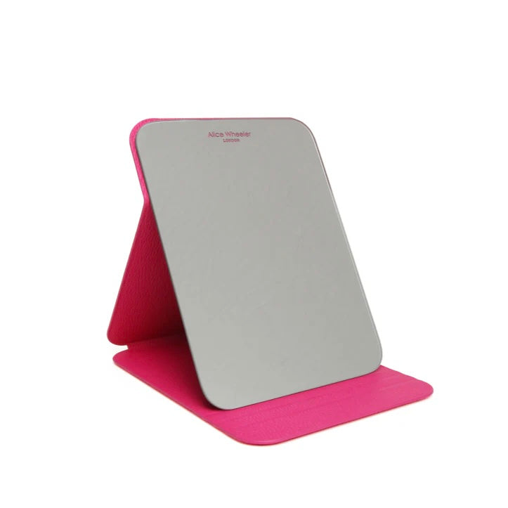 Alice Wheeler Hot Pink Folding Travel Mirror